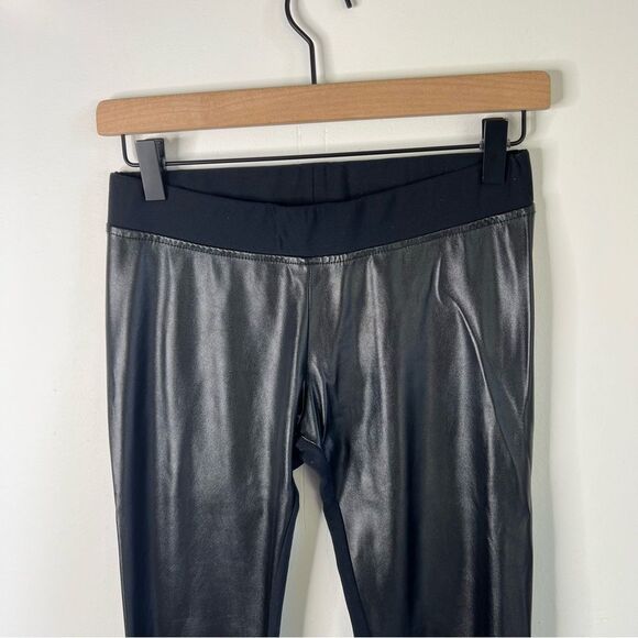 Hatch Night Out Faux Leather Maternity Leggings Black Size Small - Picture 3 of 9